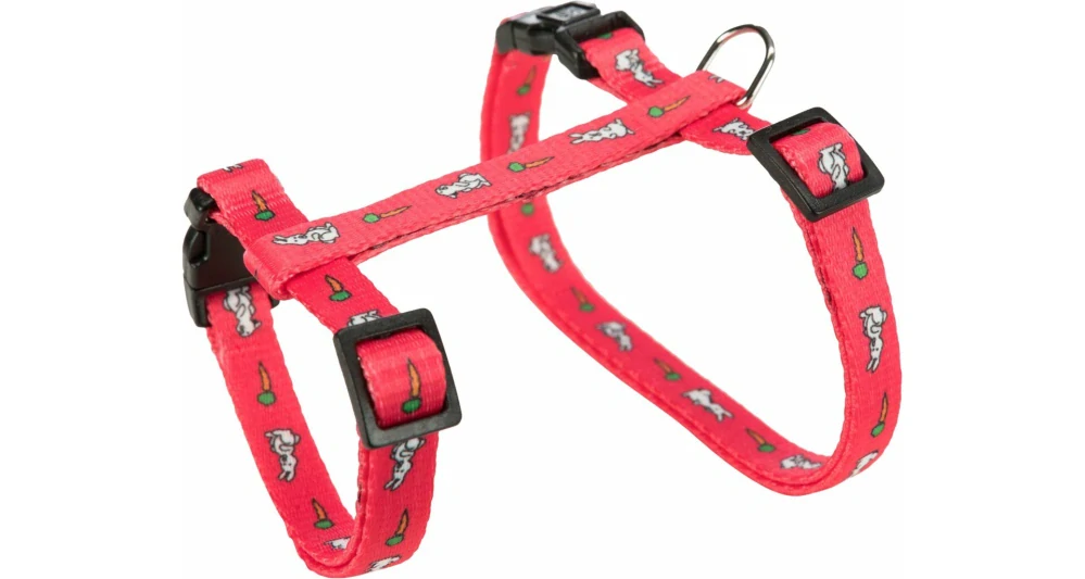 TRIXIE Postroj s vodítkem pro králíka - motiv 25-44/1cm 1,25m