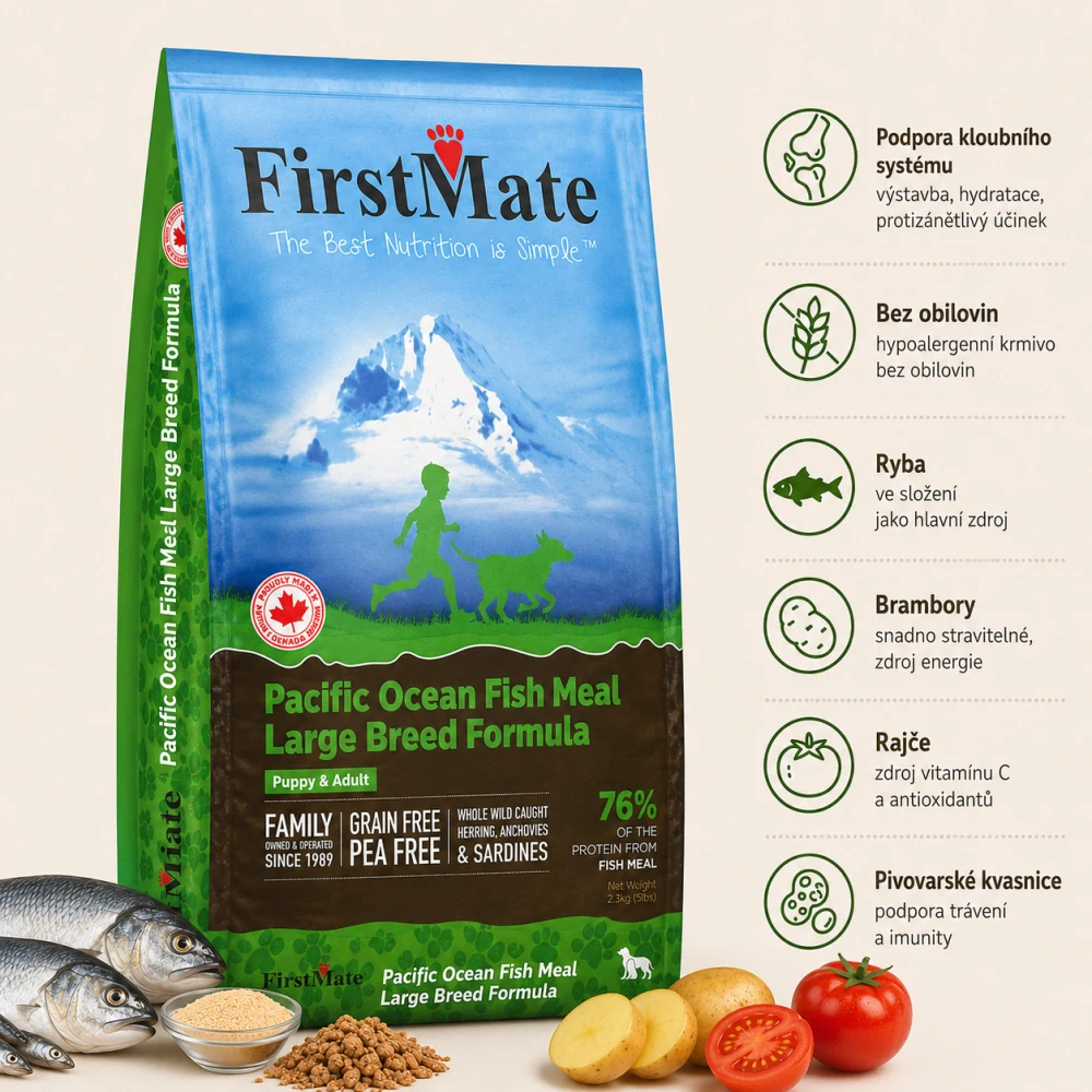 FirstMate Pacific Ocean Fish Large Breed 11,4 kg