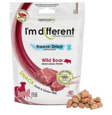 I´M DIFFERENT SNACK divočák - mrazem sušený pamlsek, 40 g