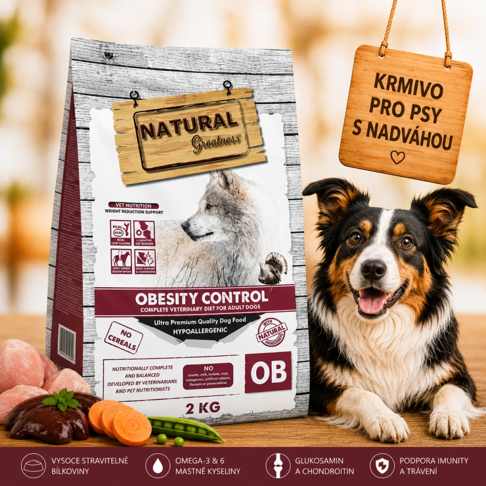 Natural Greatness OBESITY CONTROL veterinární dieta pro psy 2 kg