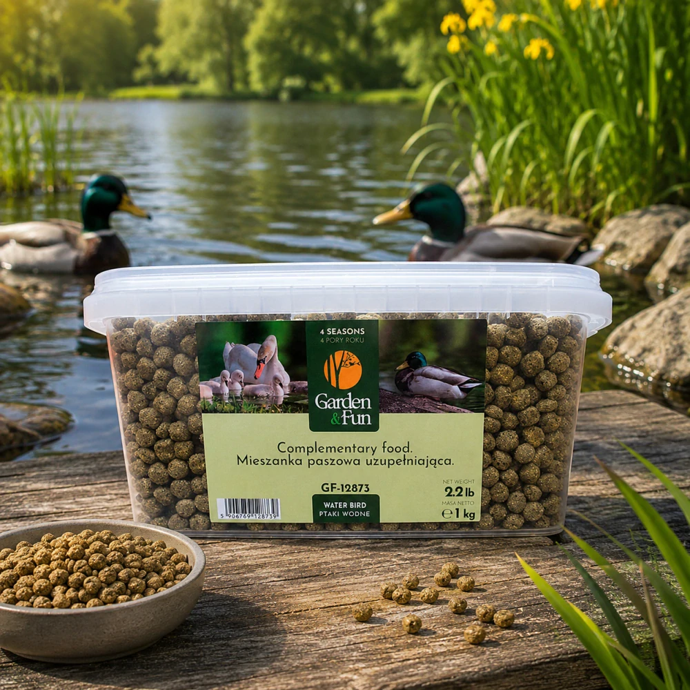 GARDEN FUN krmivo pro vodní ptáky kyblík 1kg