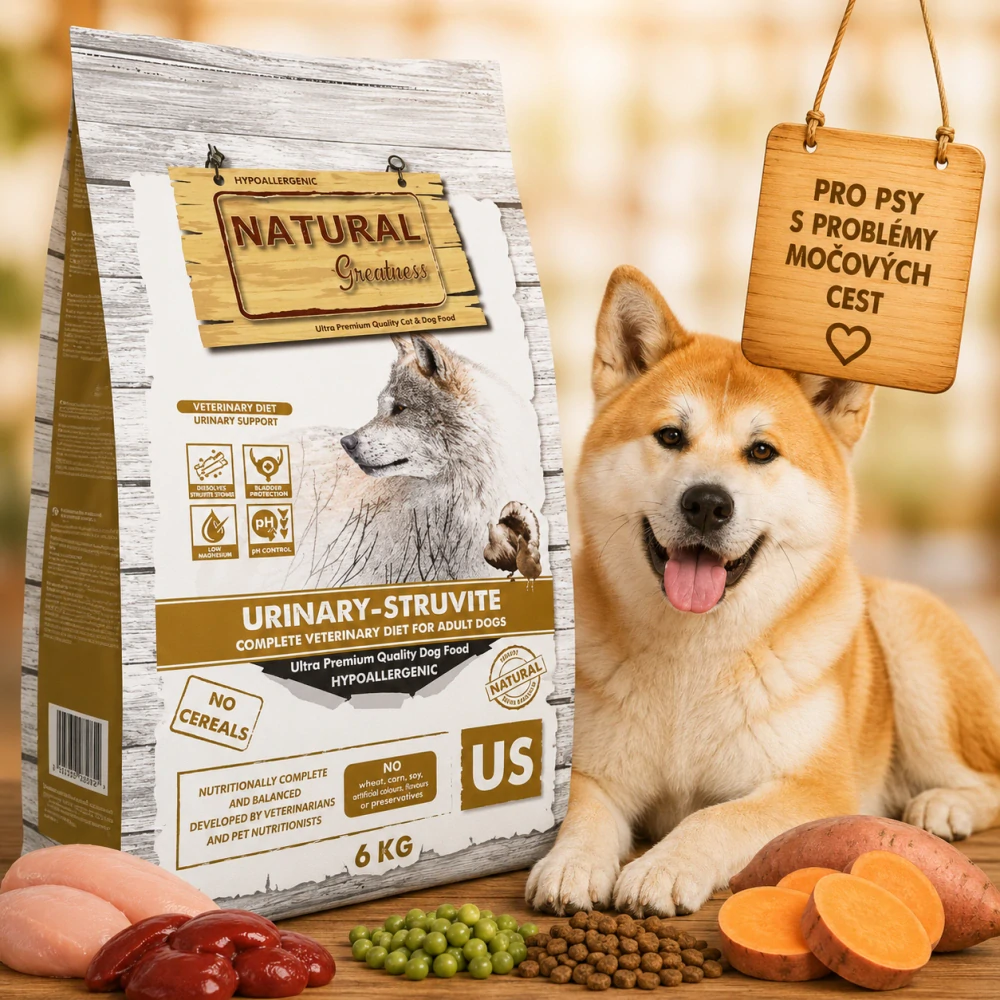 Natural Greatness URINARY STRUVITE veterinární dieta pro psy 6 kg