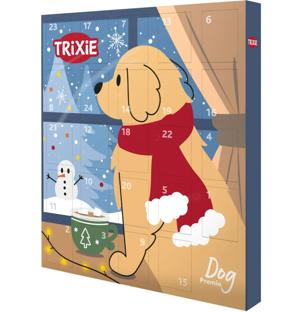 TRIXIE Adventní kalendář PREMIO pro psy, masové pochoutky, 30x34x3,5cm