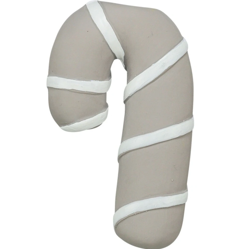 TRIXIE Vánoční cukrová hůlka, se zvukem, 10 cm, latex, šedobéžová
