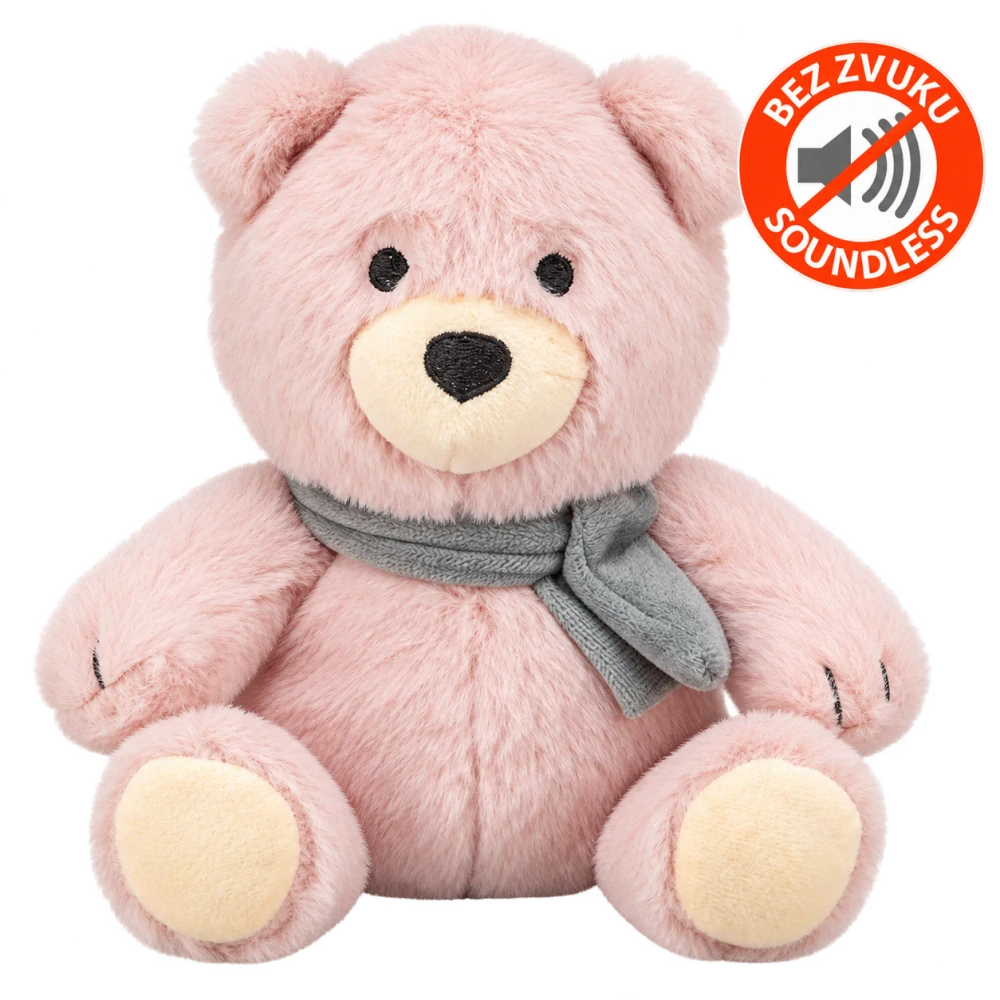 TRIXIE Vánoční medvídek Teddy, bez zvuku, 19 cm, růžová