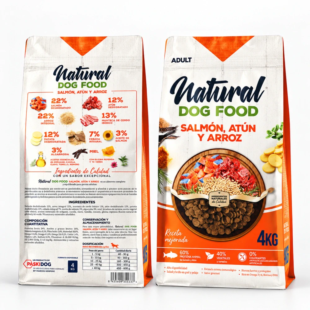 Natural DOG FOOD Salmon & Tuna 4kg