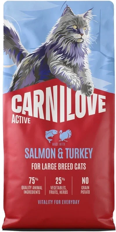 Carnilove Cat Active Dry Salmon&Turkey Adult LB 6kg