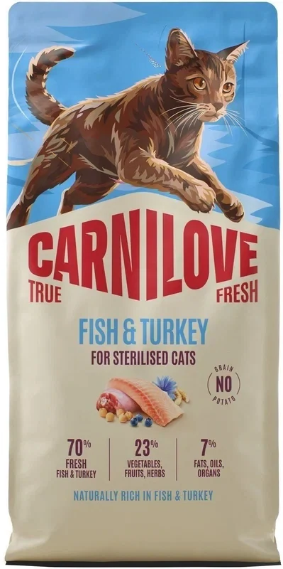 Carnilove Cat True Fresh Dry Fish&Turk.Ster.Ad.AB 6kg