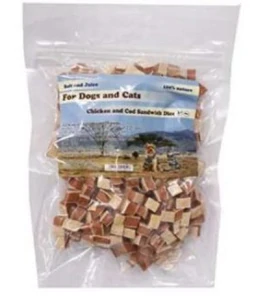 For Dogs and Cats Pochoutka Mini sandwich treska a kuře měkké 230g