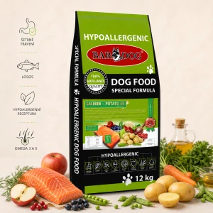 BARDOG Granule lisované za studena Salmon Potato 56 12 Kg