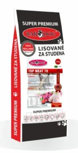 BARDOG Granule Lisované za studena TOP MEAT 70 15 kg