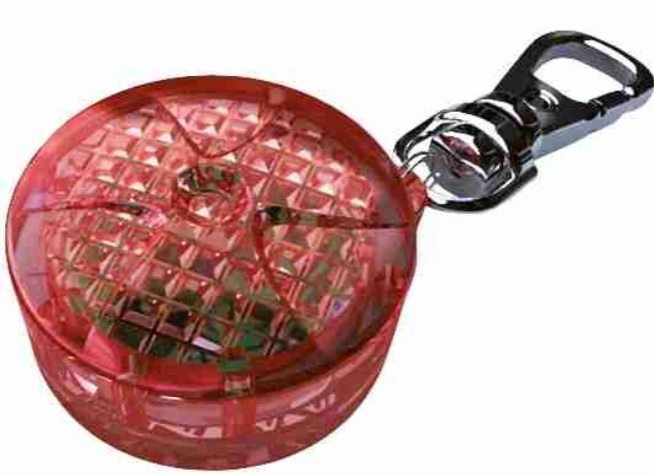 TRIXIE Blikací přívěsek pro kočky/psy 2,5cm červený, až 200m  (RP 2,10 Kč)