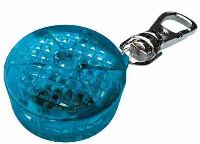 TRIXIE Blikací přívěsek pro psy 3,5cm modrý, až 200m  (RP 2,10 Kč) - DOPRODEJ