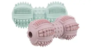 TRIXIE DentaFun činka přírodní tvrdá guma, různobarevná 9 cm