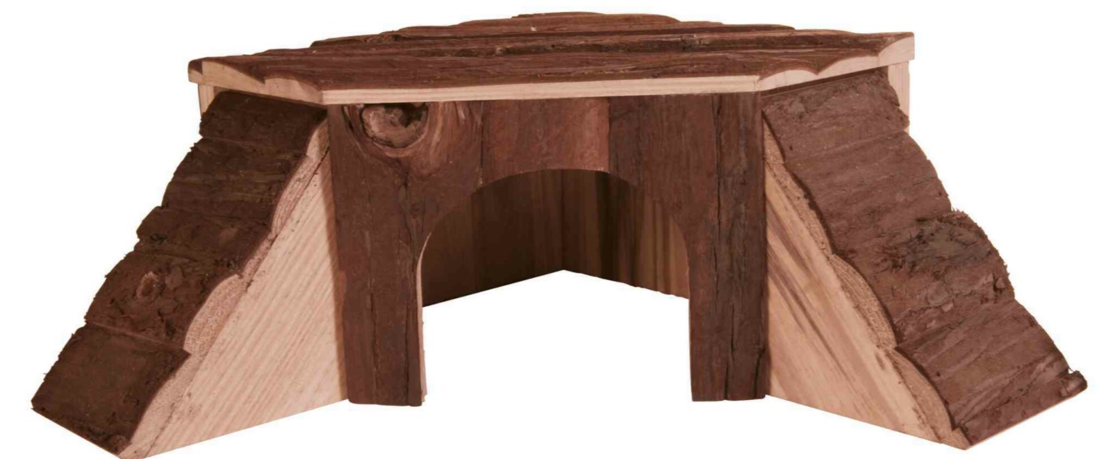 TRIXIE Dřevěný domek rohový THORDIS pro činčilu, morče 35 x 15 x 37/37 cm