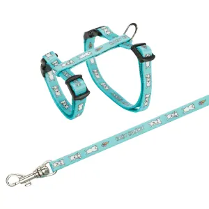 TRIXIE Postroj s vodítkem pro králíka, motiv BABY BUNNY 20-33 cm/8 mm, 1,25m