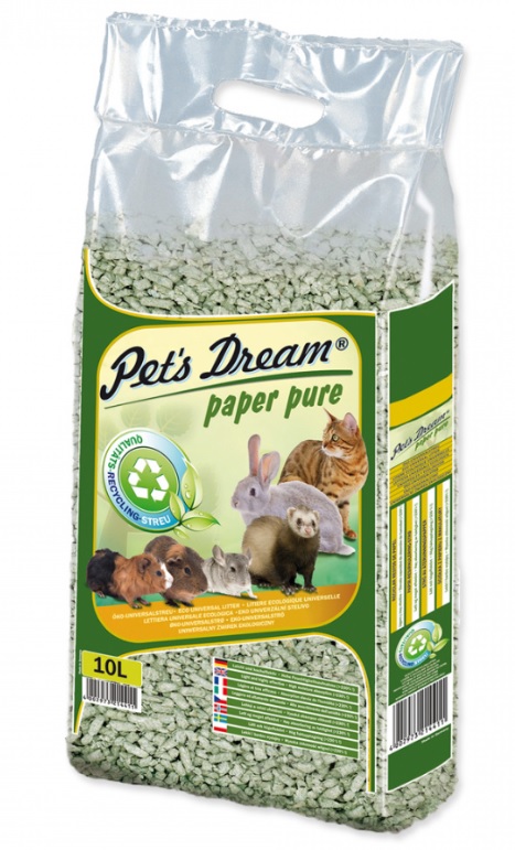 Pets dream - PAPER PUR papírová podestýlka 10 l (4,3 kg)