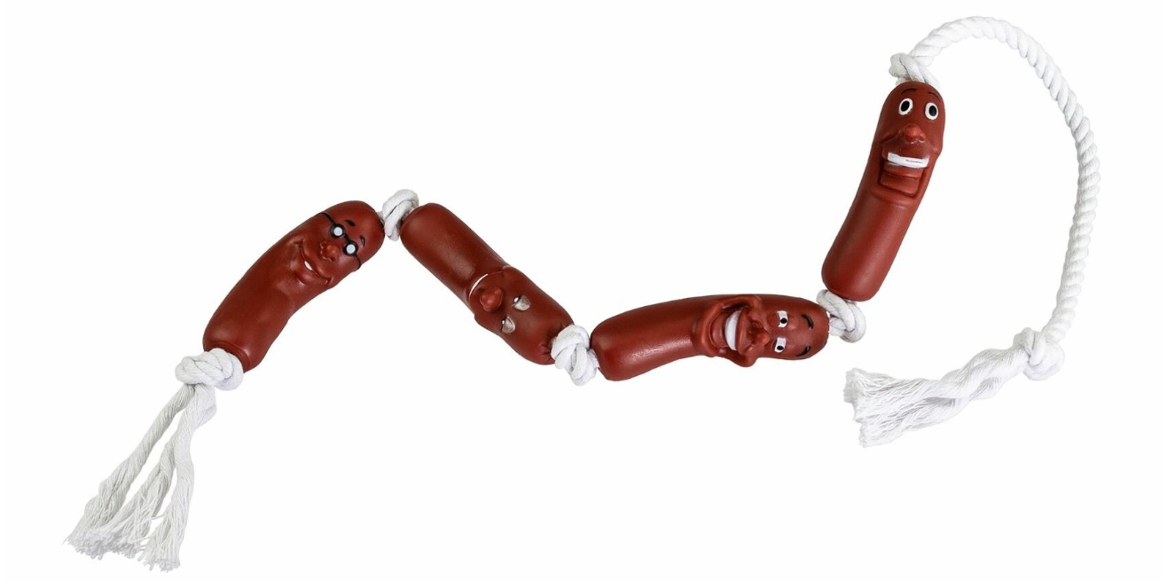 Vinylové klobásky na bavlněném laně 78 cm HipHop