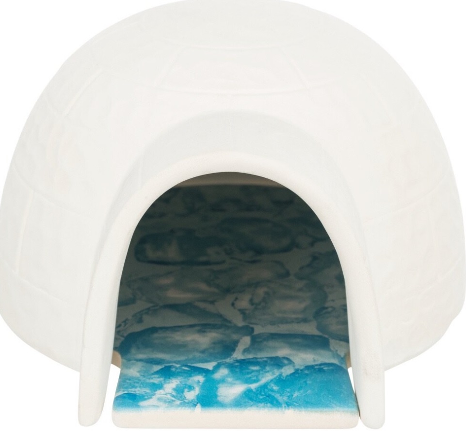 TRIXIE Igloo s chladící keramickou deskou,  13 x 9 x 15 cm, bílá