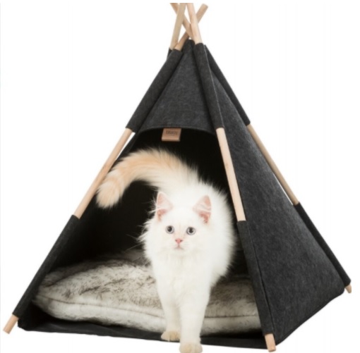 TRIXIE Jeskyňka TIPI, 55 x 65 x 55 cm, plsť, antracit