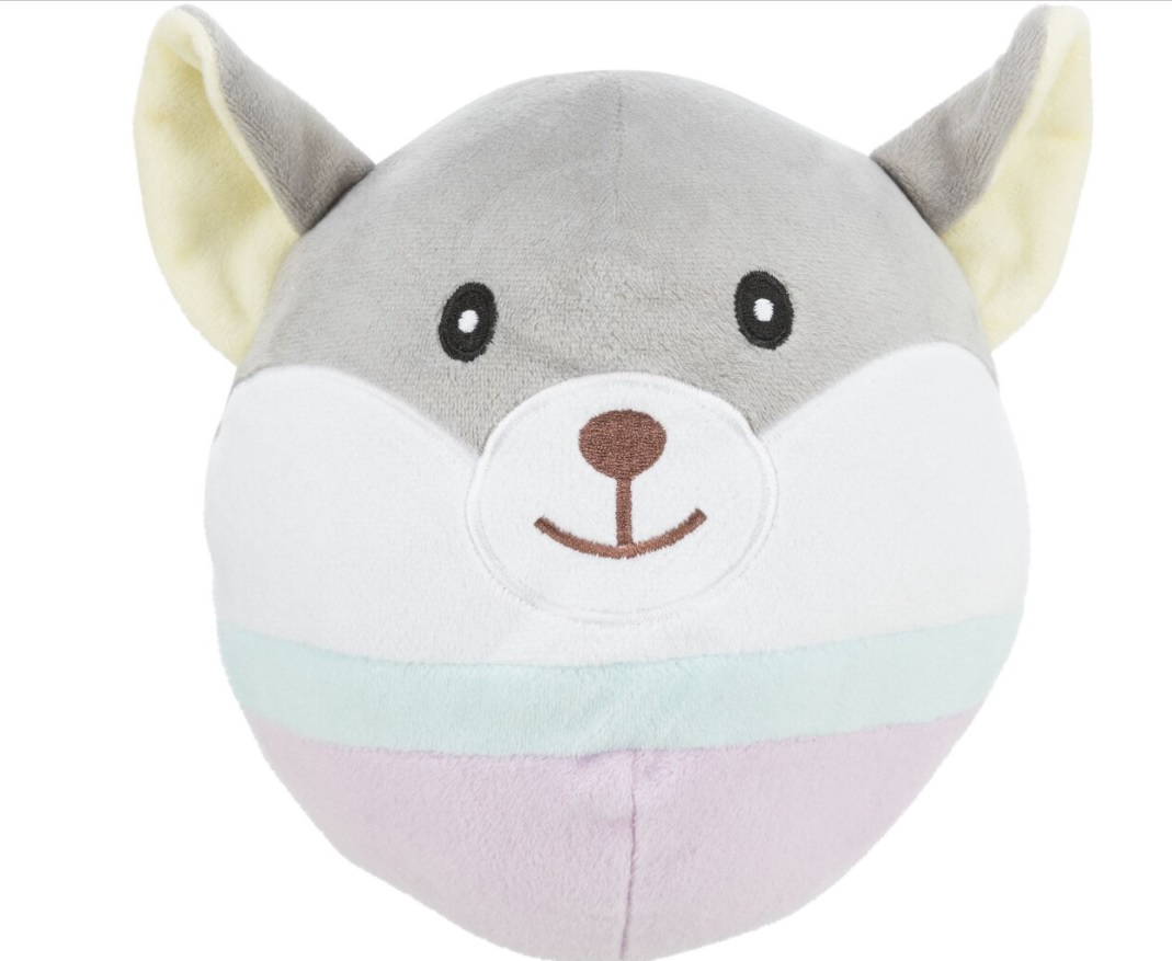 TRIXIE JUNIOR Bear, plyšová medvědí hlava pro štěňata, 20 cm