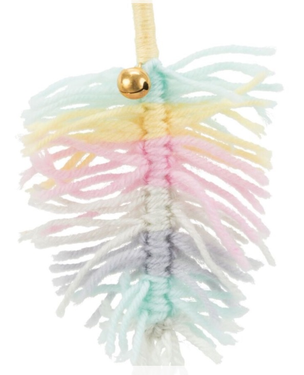 TRIXIE Peříčko z vlny s rolničkou, hračka pro kočky, 14 cm, polyester - DOPRODEJ