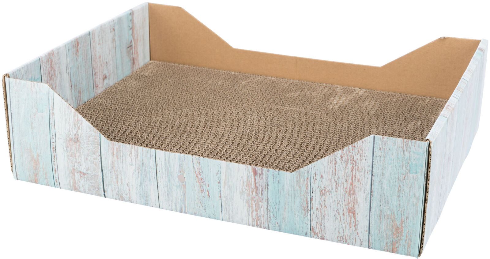Škrabací pelech s catnipem, 45 x 12 x 33 cm, karton