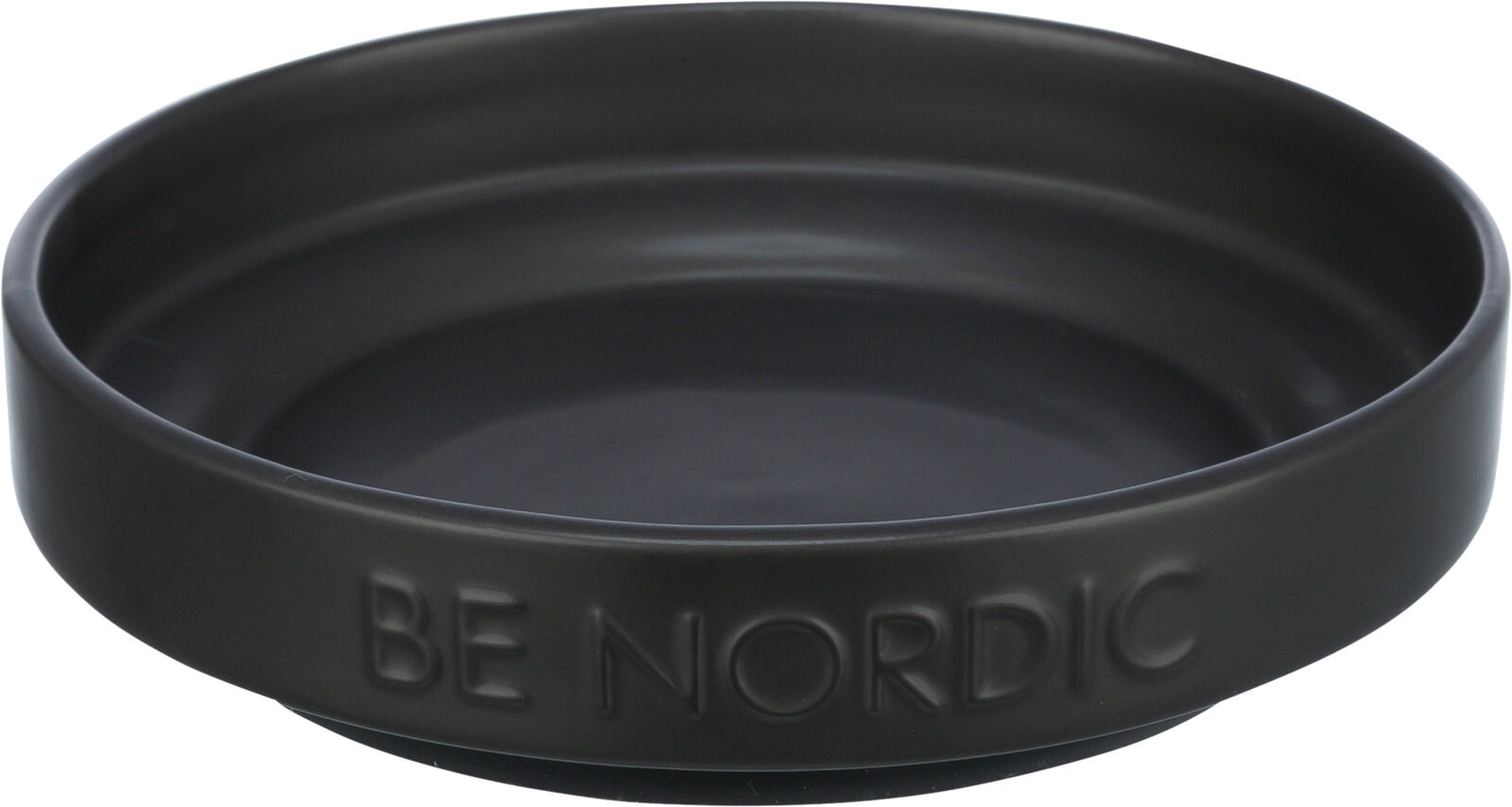 TRIXIE BE NORDIC keramická miska plytká, 0.3l / 16 cm, černá