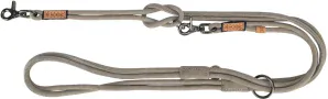 TRIXIE BE NORDIC prodlužovací kožené kulaté vodítko, XS-L: 2.00 m/ ø 8mm, šedá
