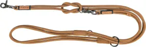 TRIXIE BE NORDIC prodlužovací kožené kulaté vodítko, XS-L: 2.00 m/ ø 8mm, hnědá