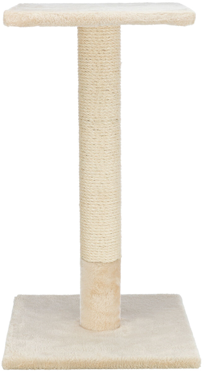 TRIXIE Škrabací sloupek BEANA s odpočívadlem, 9 cm / 69 cm, sisal/plyš, béžová