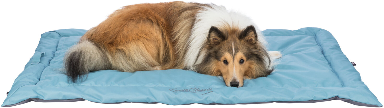 TRIXIE SAMOA Classic, cestovní podložka, ledově modrá/šedá 120 x 80 cm