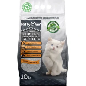 KITTYMAX hrudkující, bezprašný bílý bentonit 10 l