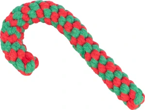 TRIXIE Xmas CANDY CANE - vánoční uzlovaná hůlka , 19 cm, bavlněné lano
