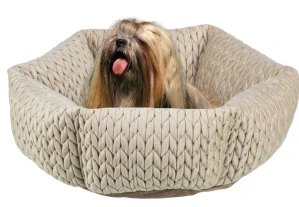 TRIXIE LIVIA kulatý sametový pelech, ø 50 cm,  písková