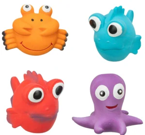 TRIXIE Sea Animals - mořská zvířátka, 9-12 cm, latexová hračka se zvukem, různé druhy