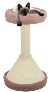 TRIXIE Škrabadlo VIVIANA 80 cm, kuželová základna, lůžko, antická růžová