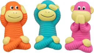 TRIXIE Moudrá opice, hračka se zvukem, 12 cm, plněný latex, 3 varianty