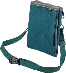 TRIXIE TWIN, taštička na pamlsky, 15 x 18 x 2,5 cm, bavlna/polyester, petrolejová