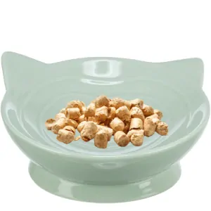 TRIXIE Keramická miska VIVIANA, tvar kočičí hlavy, 0,15 l/ø 14 cm, šalvějová