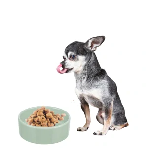 TRIXIE Keramická miska Viviana s letokruhy a srdíčkem, šalvěj 0,3 l/ ø 12 cm