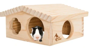 PetBuddy roubenka malá, přírodní domek, 20 x 17 x 11 cm, borové dřevo