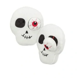 TRIXIE Halloween Skull - lebka, plyšová hračka pro psy, 19 cm