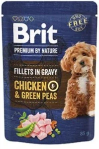 Brit Premium Dog Fillets Gravy Chicken&Green Peas 85g