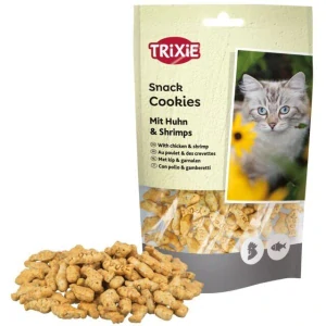 TRIXIE Cookies, sušenky s kuřetem a krevetami pro kočky,  50 g