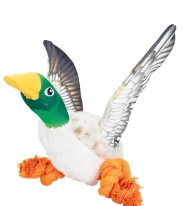 Divoká kachna na laně 26 cm, robustní hračka pro psy, HIPHOP DOG