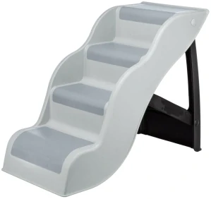 TRIXIE Protiskluzové schody, 38.5 × 60 × 79 cm, nosnost do 90 kg,  světle šedá