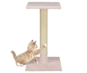 TRIXIE Škrabací sloupek BEANA, 69 cm, králičí plyš, světlerůžová