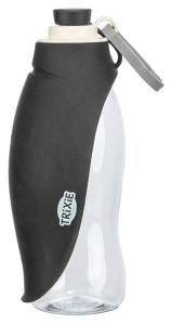 TRIXIE Lahev na vodu se sklopnou silikonovou miskou, 0.55 l, plast/silikon