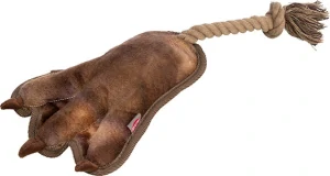 TRIXIE PAW, tlapa na laně se zvukem, 35 cm, plyš